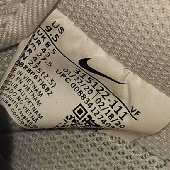 Nike AF1 Air Force 1 '07 Low Mens Size 9.5 White 315122-111 - Picture 9 of 10